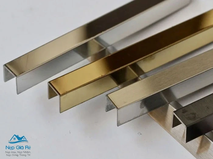 Các loại nẹp U inox 304 sử dụng phổ biến trong trang trí nội thất