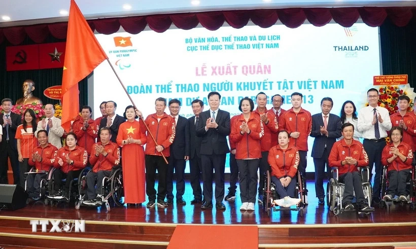 Lễ xuất quân Đoàn Thể thao Người khuyết tật Việt Nam tham gia ASEAN Para Games 13