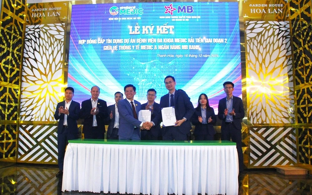 Ký kết hợp đồng cấp tín dụng Dự án Bệnh viện Đa khoa Medic Hải Tiến giai đoạn 2