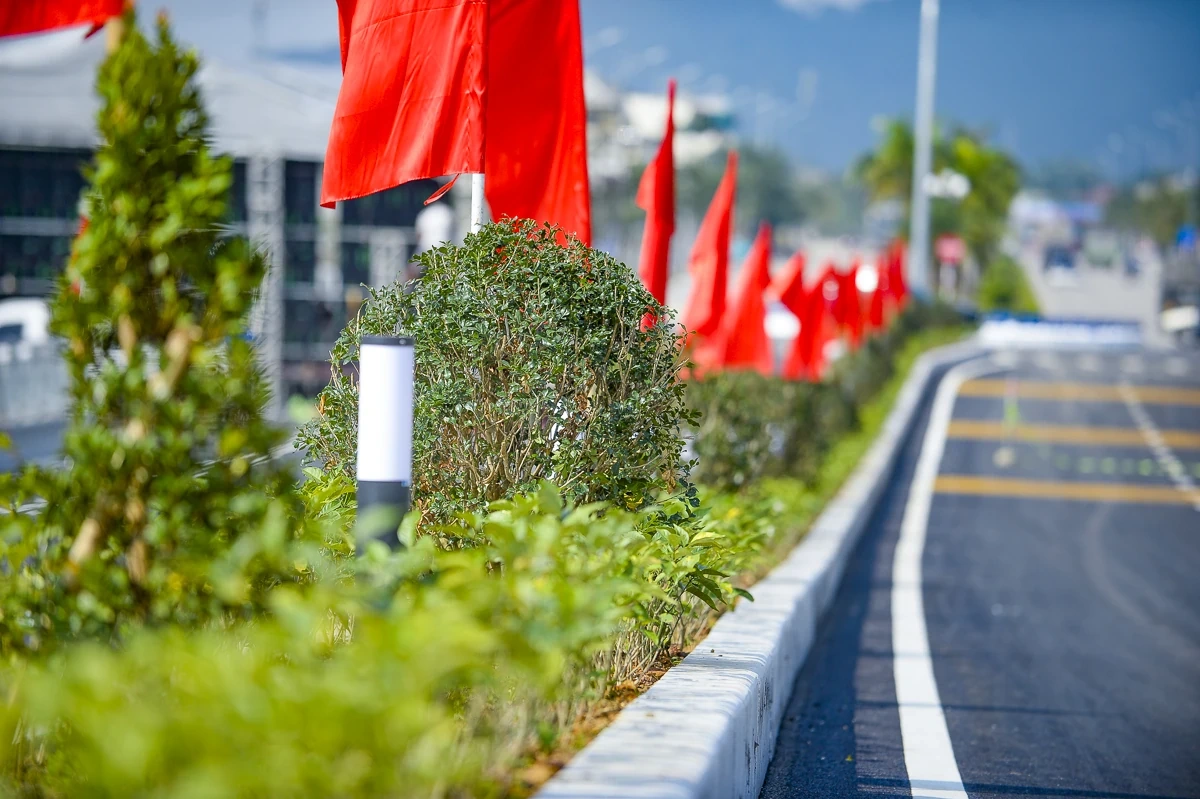 Hình hài cây cầu dây văng đầu tiên vượt đường sắt Bắc - Nam tại Thanh Hóa