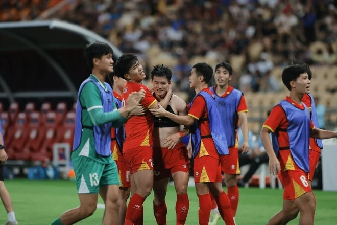 Ngược dòng thắng Thái Lan 3-2, U22 Việt Nam giành huy chương Vàng SEA Games 33