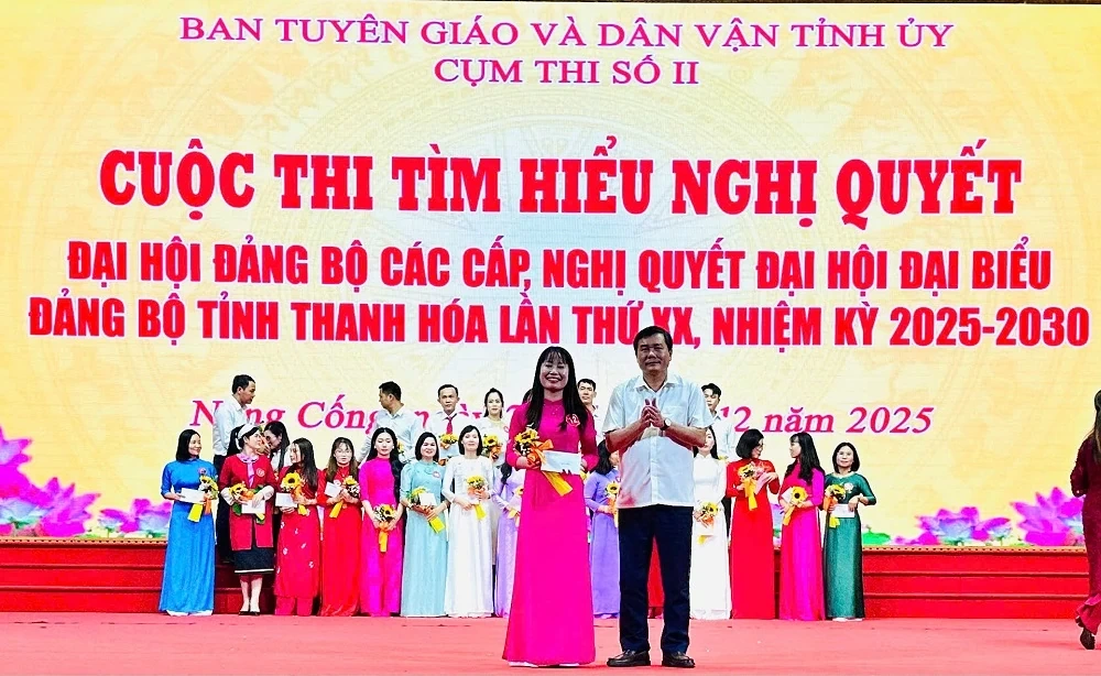 Bế mạc Hội thi tìm hiểu Nghị quyết Đại hội Đảng bộ các cấp, cụm thi số 2