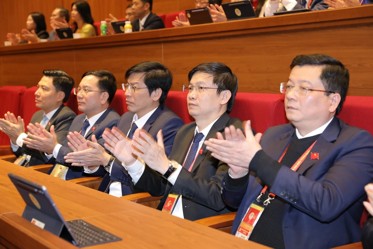 Đoàn đại biểu Đảng bộ tỉnh Thanh Hóa dự phiên bế mạc Đại hội XIV của Đảng