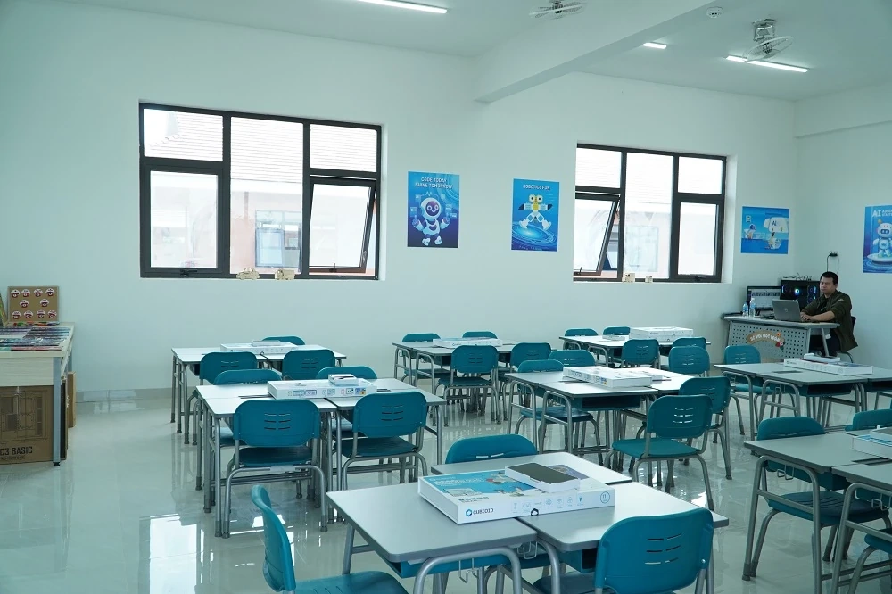 Cận cảnh phòng học “5 sao” tại trường liên cấp chuẩn quốc tế đầu tiên vùng biên giới Điện Biên