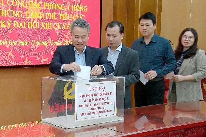 Gia hạn thời gian tiếp nhận ủng hộ kinh phí phân tích mẫu ADN của thân nhân liệt sĩ