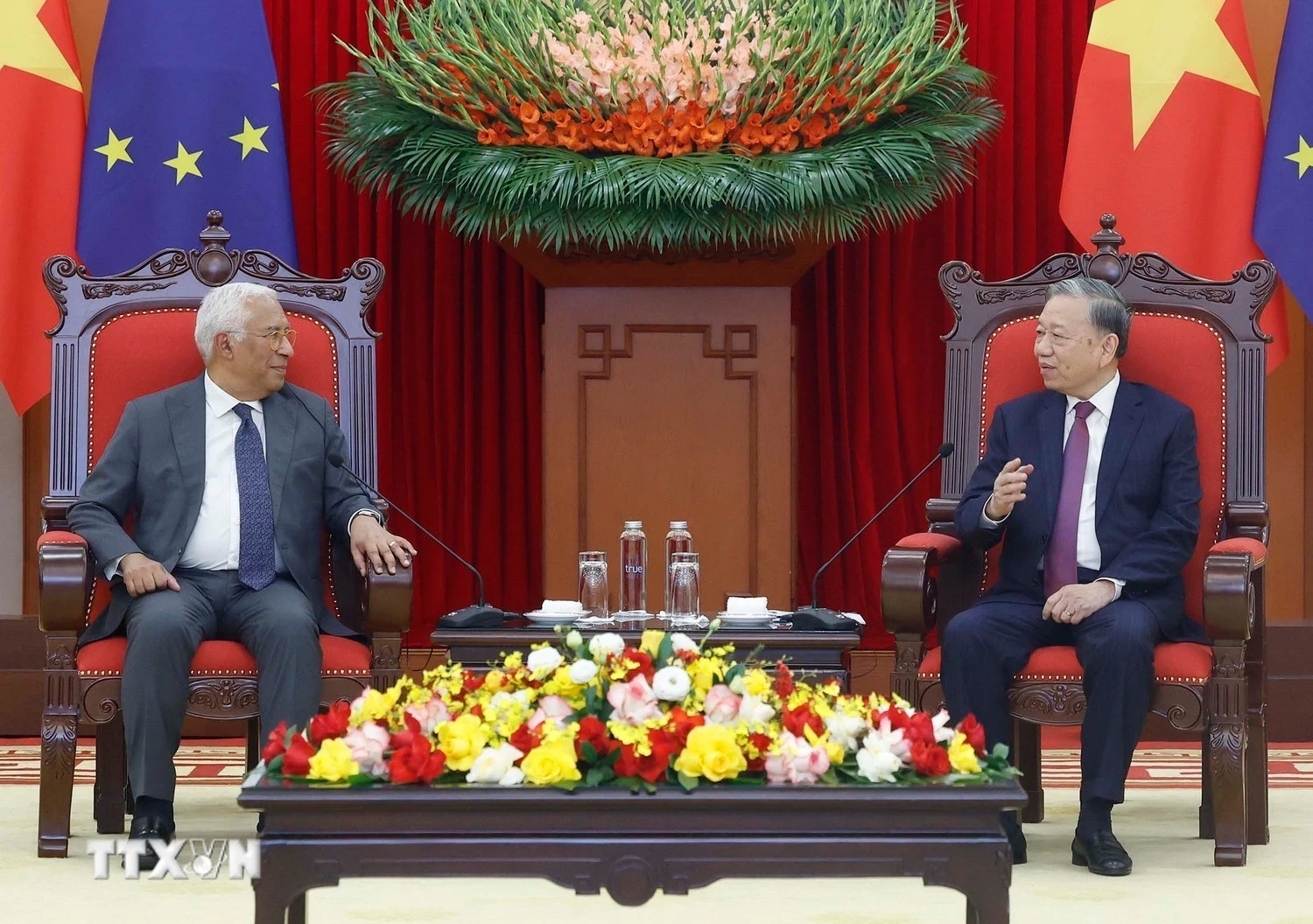 Tổng Bí thư Tô Lâm tiếp Chủ tịch Hội đồng châu Âu António Costa