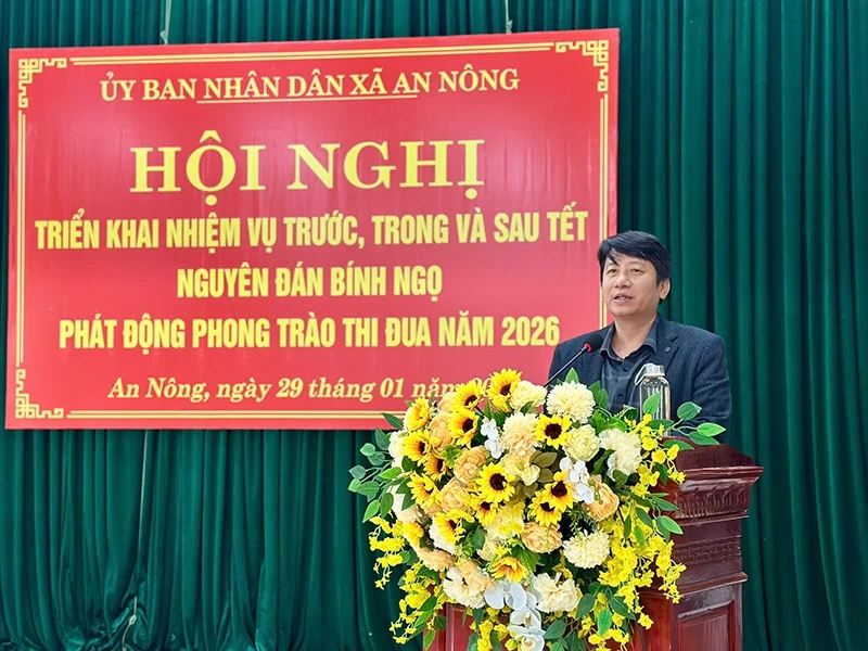 Xã An Nông triển khai nhiệm vụ trước, trong và sau Tết Bính Ngọ 2026