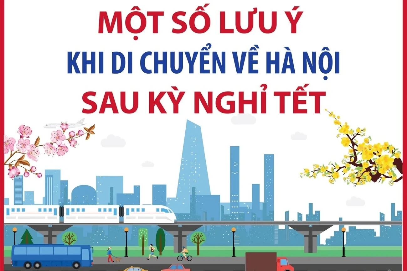 Một số lưu ý khi di chuyển về Hà Nội sau kỳ nghỉ Tết