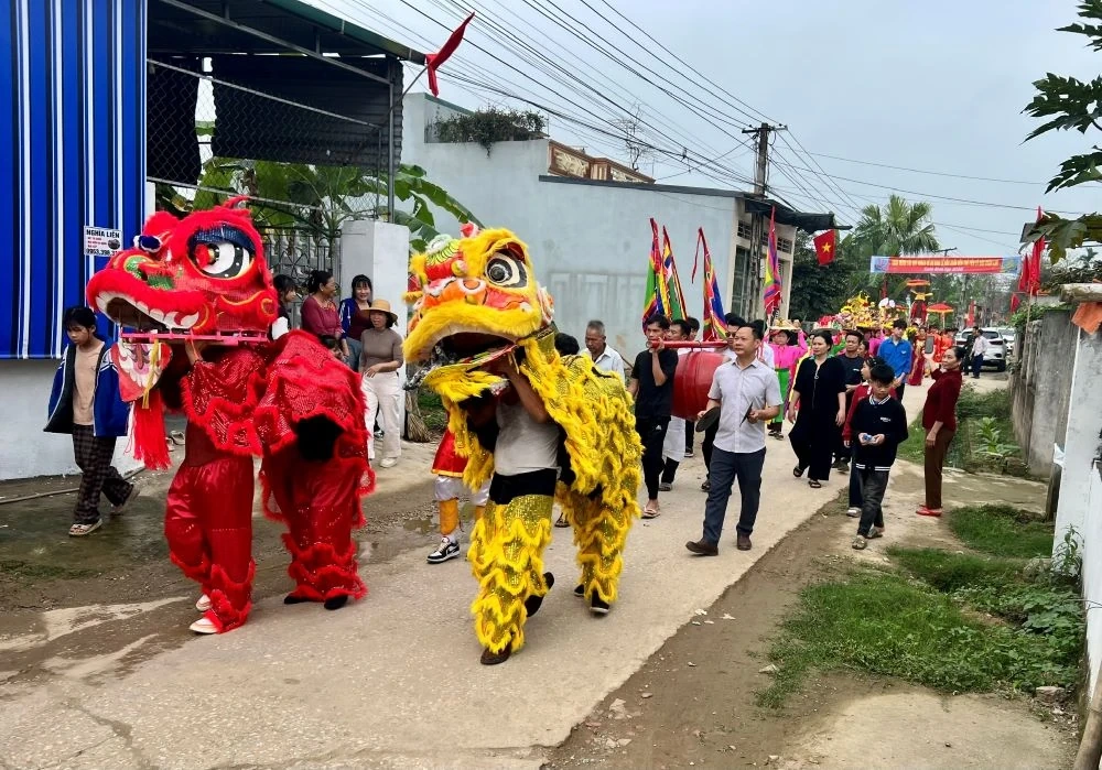 Khai lễ đầu xuân Di tích lịch sử - văn hóa Tiến sỹ Đào Xuân Lan