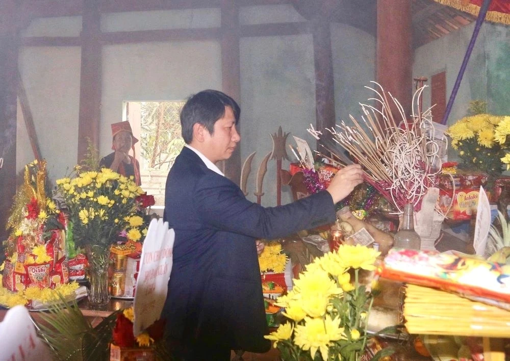 Khai lễ đầu xuân Di tích lịch sử - văn hóa Tiến sỹ Đào Xuân Lan