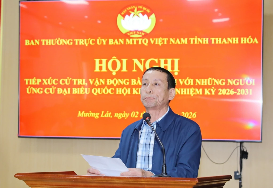 Bí thư Tỉnh ủy Nguyễn Doãn Anh và người ứng cử tiếp xúc cử tri, vận động bầu cử đại biểu Quốc hội, đại biểu HĐND tỉnh Thanh Hóa