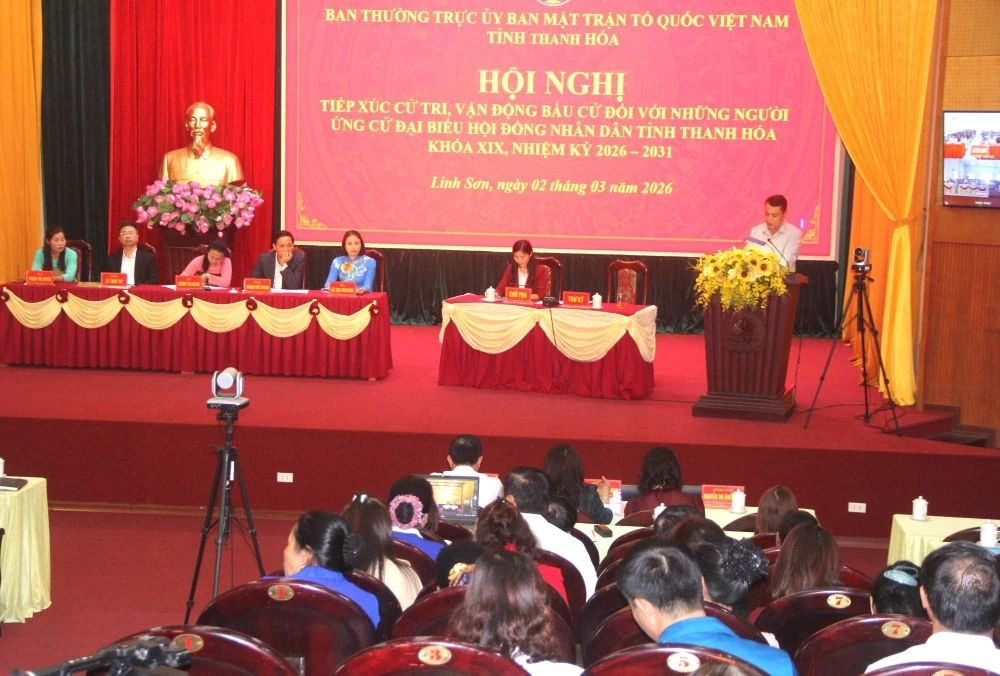 Các ứng cử viên đại biểu HĐND tỉnh tiếp xúc cử tri, vận động bầu cử tại đơn vị bầu cử số 5