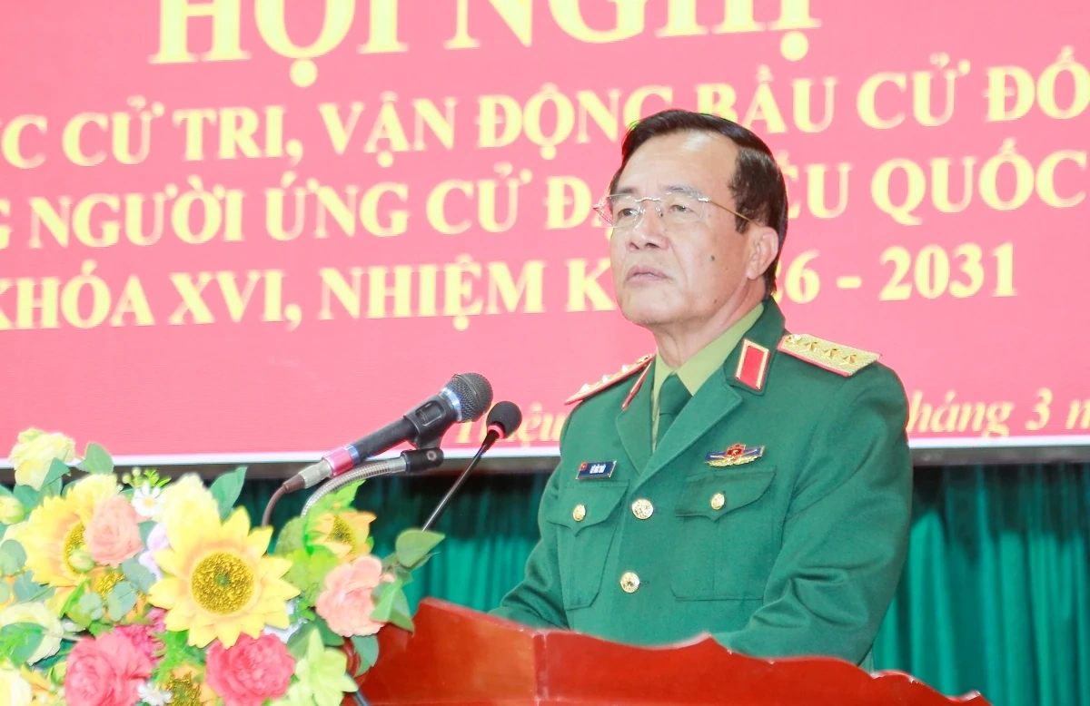 Ứng cử viên đại biểu Quốc hội khóa XVI tiếp xúc cử tri xã Thiệu Toán