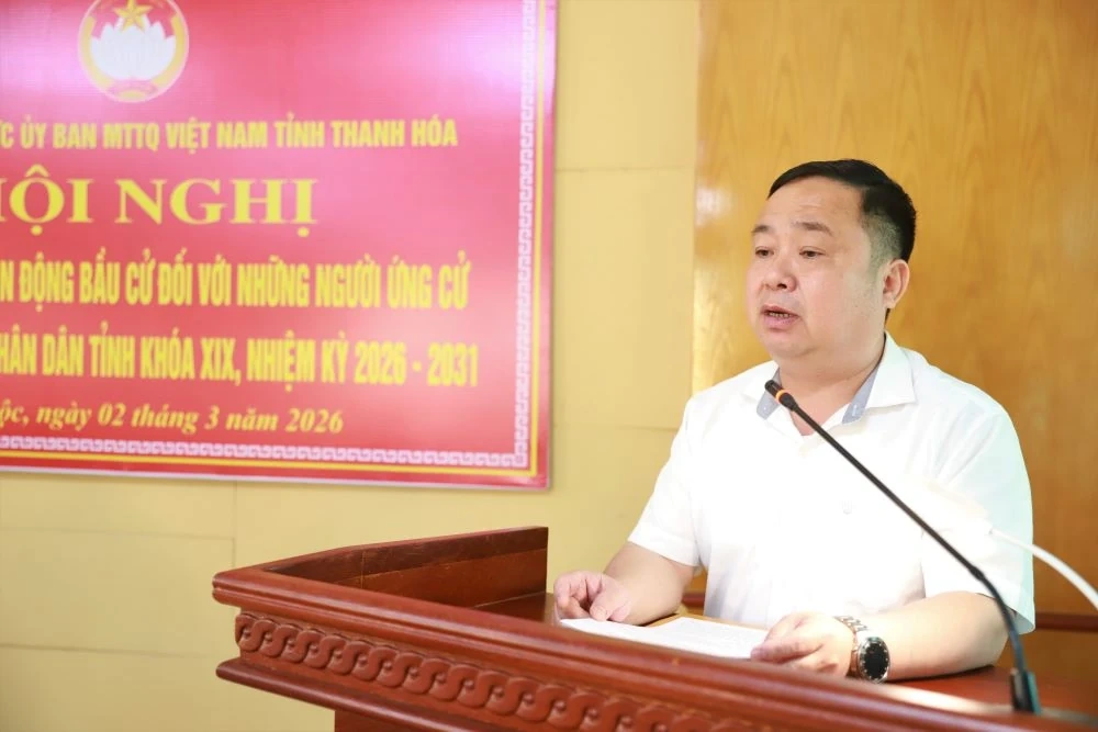 Hội nghị tiếp xúc cử tri, vận động bầu cử với những người ứng cử đại biểu HĐND tỉnh tại đơn vị bầu cử số 14