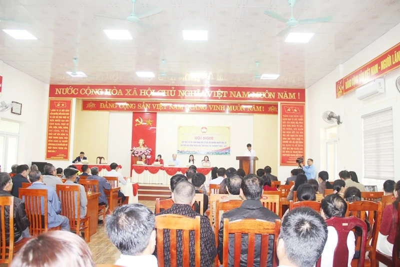 Ứng cử viên HĐND tỉnh tiếp xúc cử tri đơn vị bầu cử số 7