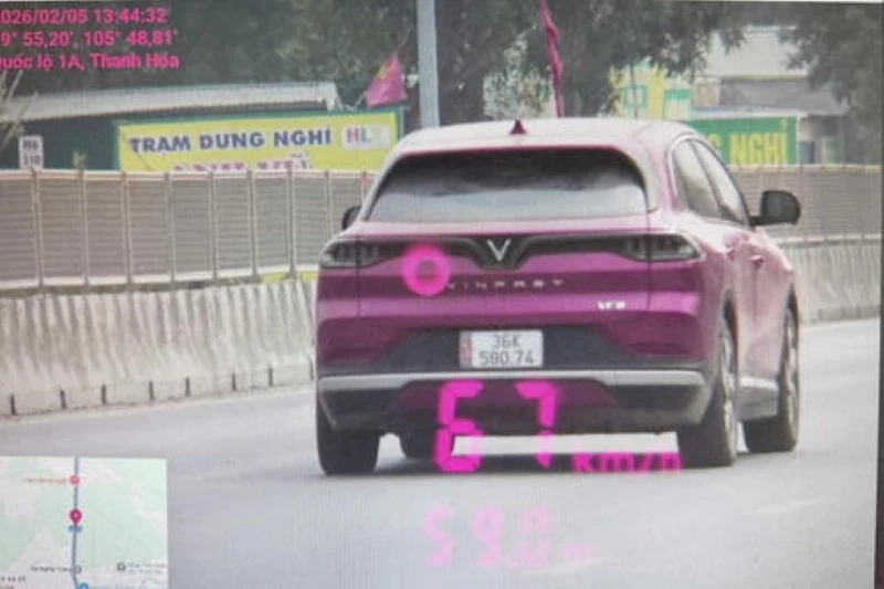 Thanh Hóa: 2 tuần, phát hiện 331 phương tiện chạy quá tốc độ quy định trên các tuyến quốc lộ