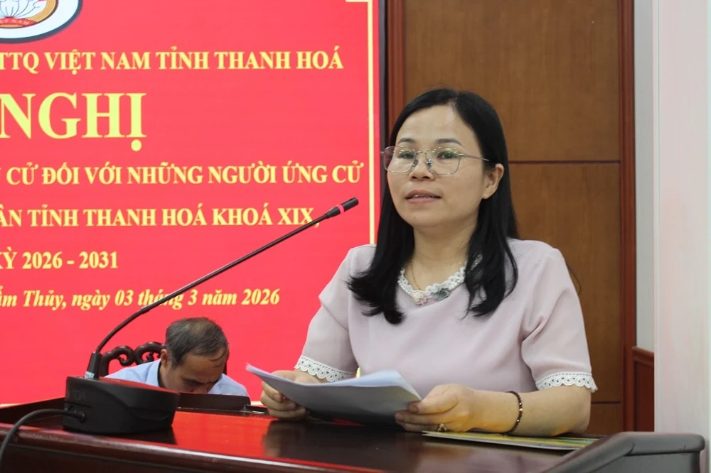 Ứng cử viên đại biểu HĐND tỉnh tiếp xúc cử tri đơn vị bầu cử số 11