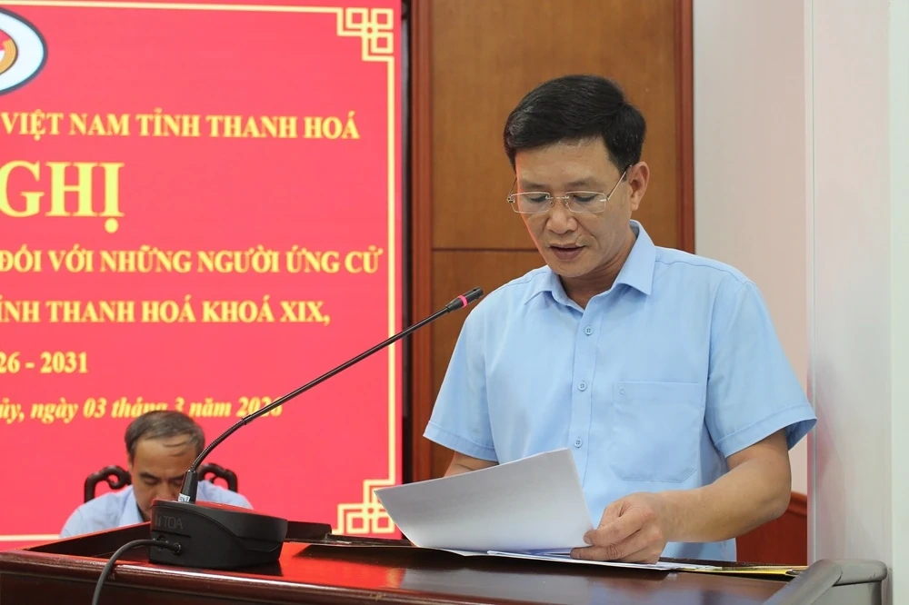 Ứng cử viên đại biểu HĐND tỉnh tiếp xúc cử tri đơn vị bầu cử số 11