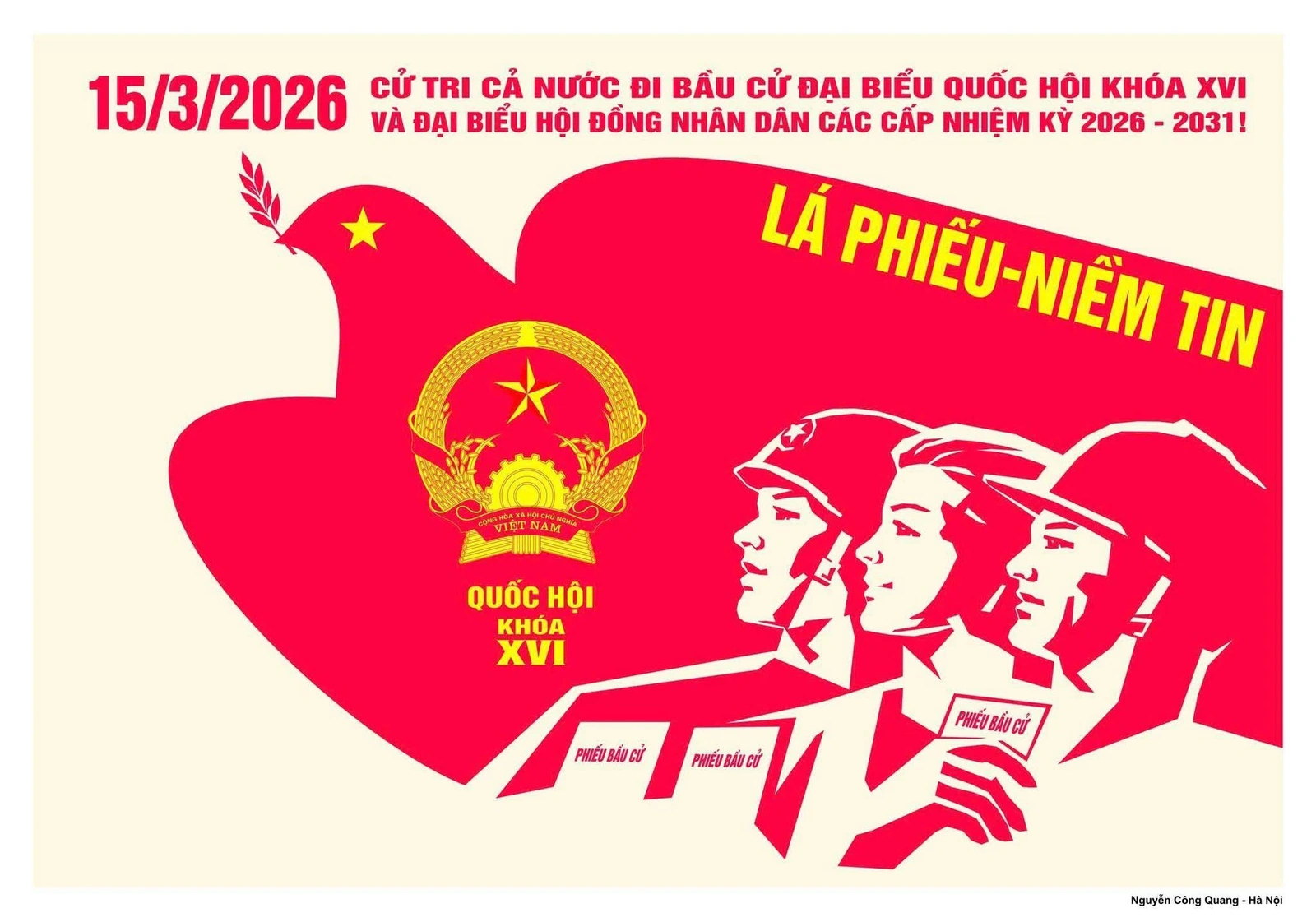 Quy trình 6 bước bỏ phiếu bầu cử Quốc hội khóa XVI và HĐND các cấp nhiệm kỳ 2026 -2031