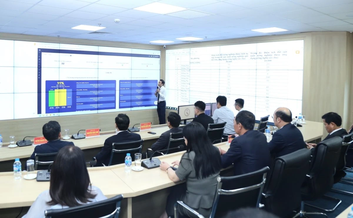 Chính thức vận hành Trung tâm giám sát, điều hành thông minh tỉnh Thanh Hóa