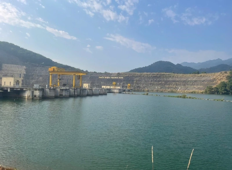 Nhà máy Thủy điện Trung Sơn tăng tốc từ những tháng đầu năm