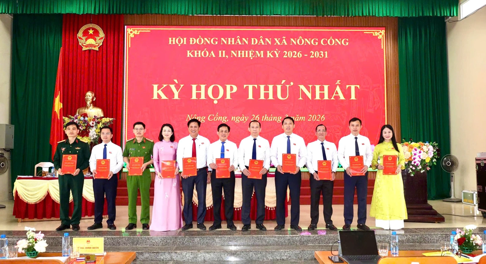 HĐND xã Nông Cống tổ chức kỳ họp thứ Nhất khóa II, nhiệm kỳ 2026-2031