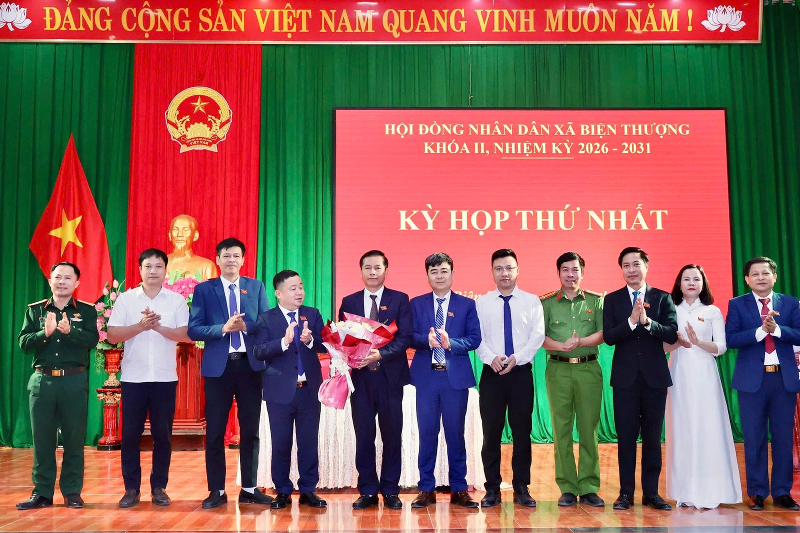 Kỳ họp thứ nhất HĐND xã Biện Thượng khóa II, nhiệm kỳ 2026-2031