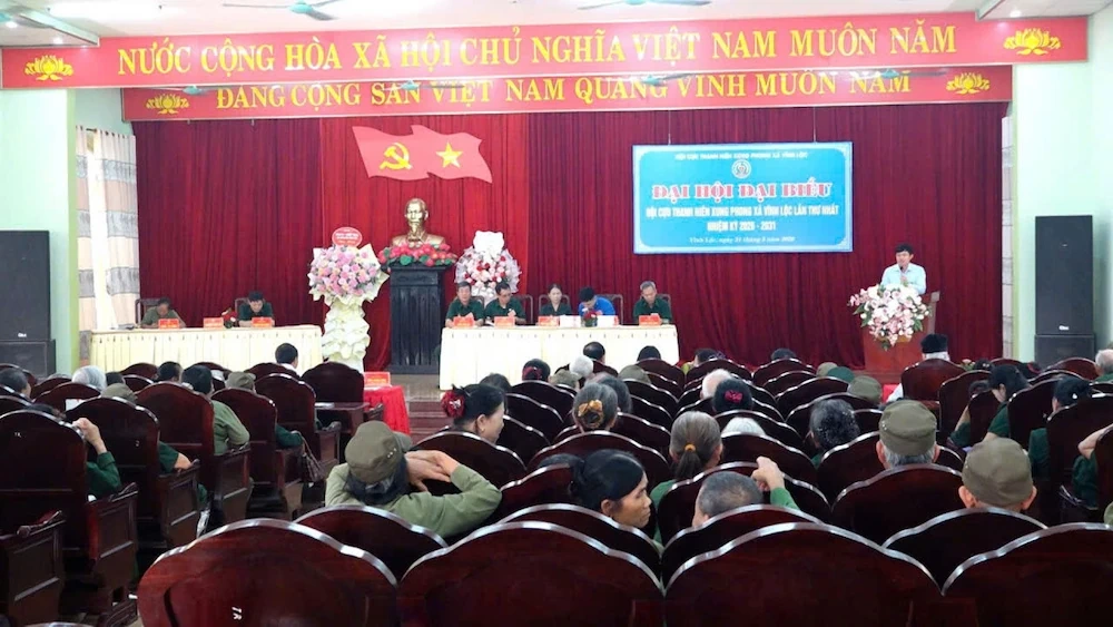 Đại hội đại biểu Hội Cựu Thanh niên xung phong xã Vĩnh Lộc lần thứ nhất, nhiệm kỳ 2026 - 2031