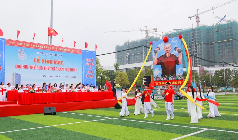 Khai mạc Đại hội Thể dục thể thao phường Hạc Thành