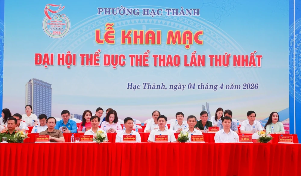 Khai mạc Đại hội Thể dục thể thao phường Hạc Thành
