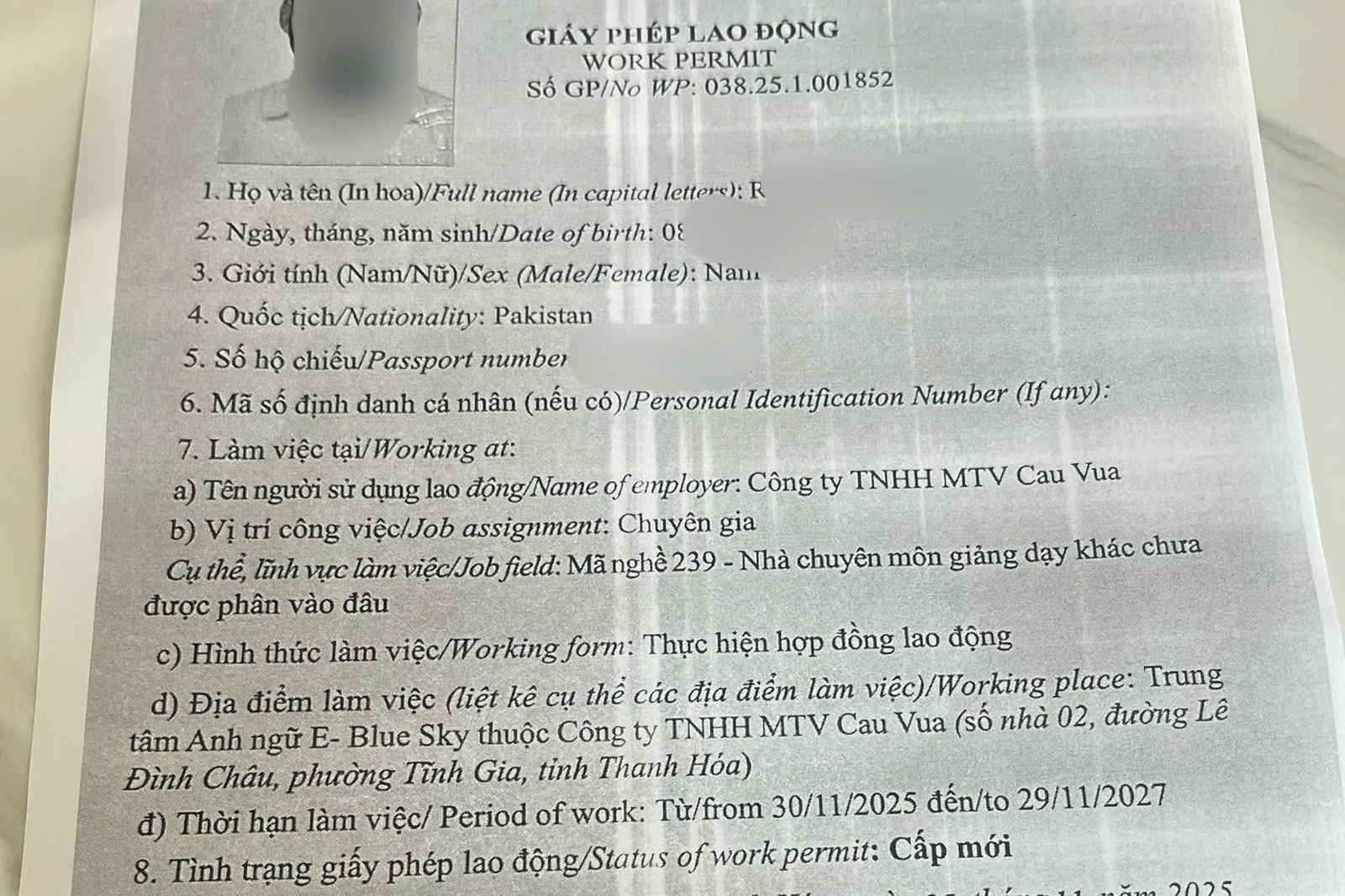 Vi phạm trong sử dụng giáo viên nước ngoài tại cơ sở Mầm non