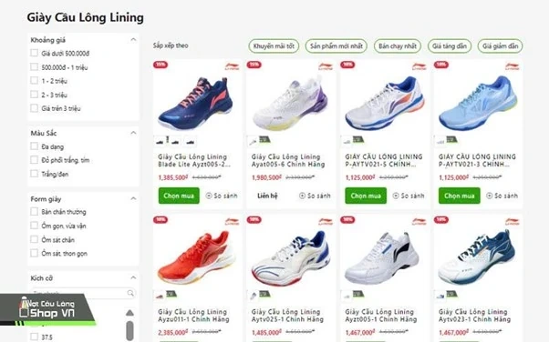 Vợt Cầu Lông Shop - Hệ thống cửa hàng cầu lông top đầu Việt Nam