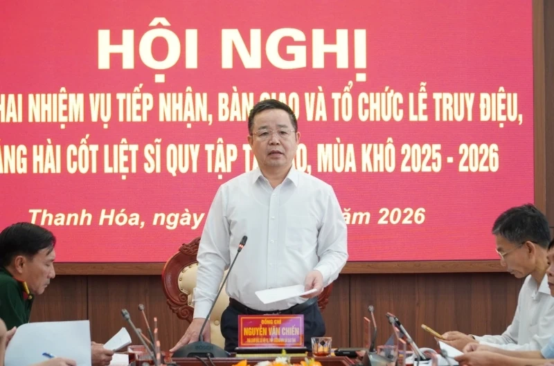 Triển khai nhiệm vụ tiếp nhận, bàn giao và an táng hài cốt liệt sĩ quy tập tại Lào