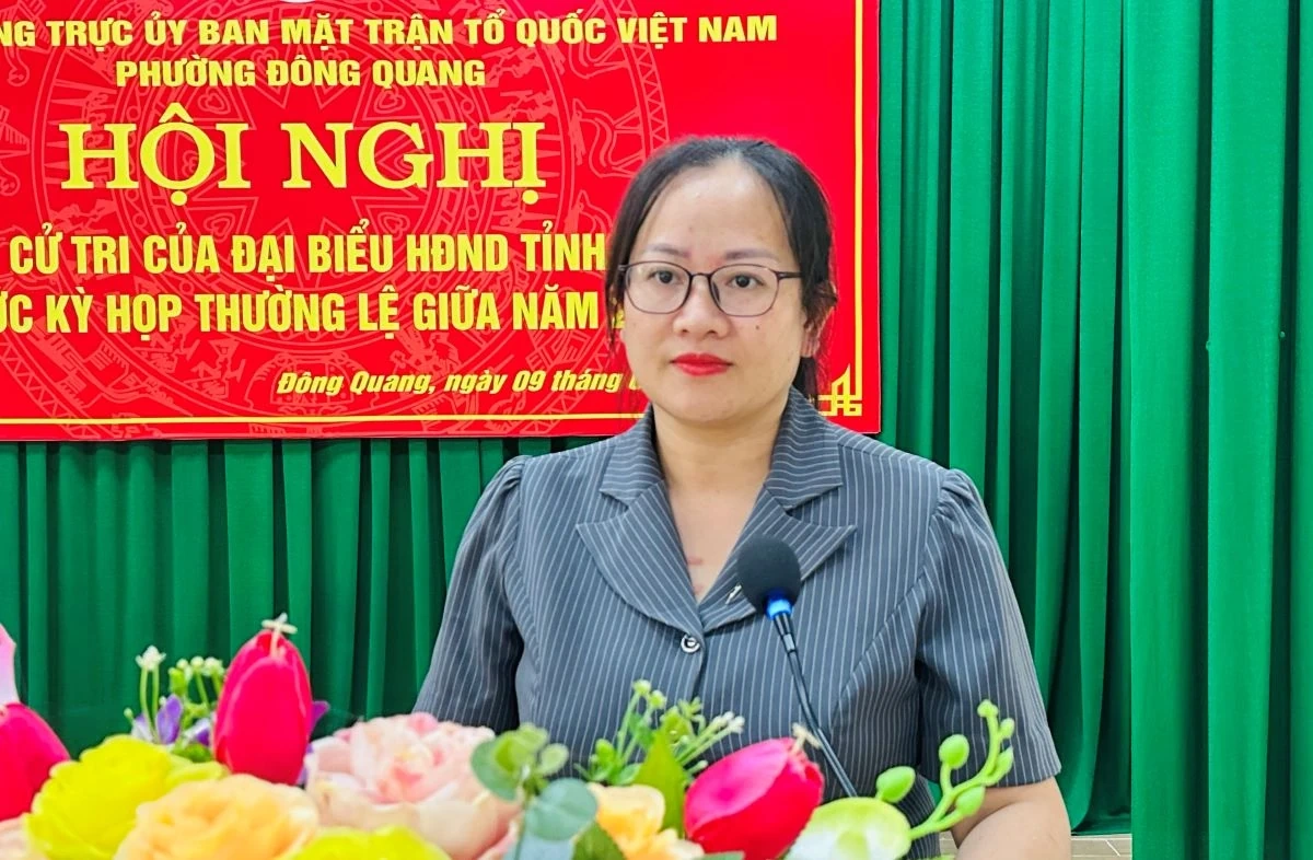 Đại biểu HĐND tỉnh tiếp xúc cử tri tại đơn vị bầu cử số 26