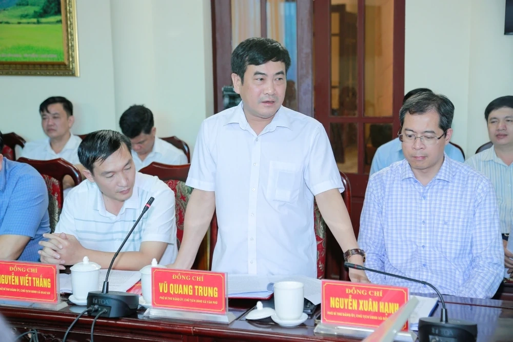 Kiểm tra hoạt động chính quyền địa phương 2 cấp và các nhiệm vụ trọng tâm tại 6 xã