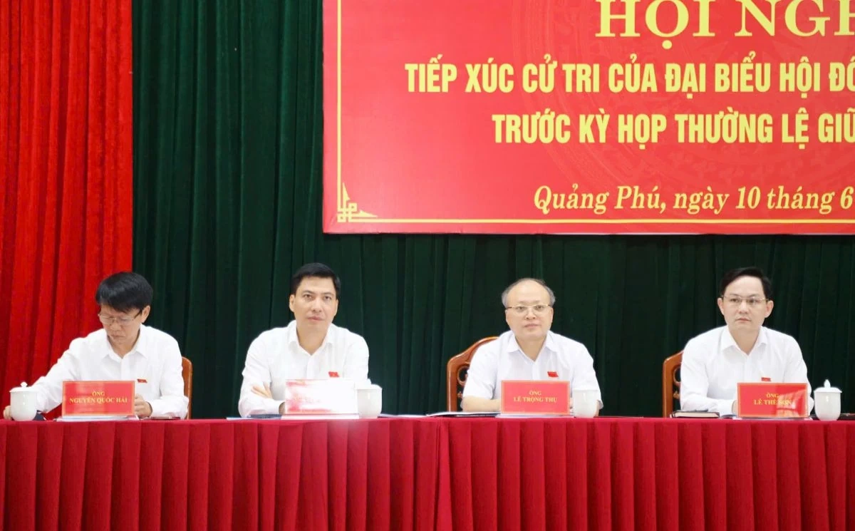 Cử tri Quảng phú kiến nghị các vấn đề liên quan đến tổ chức bộ máy