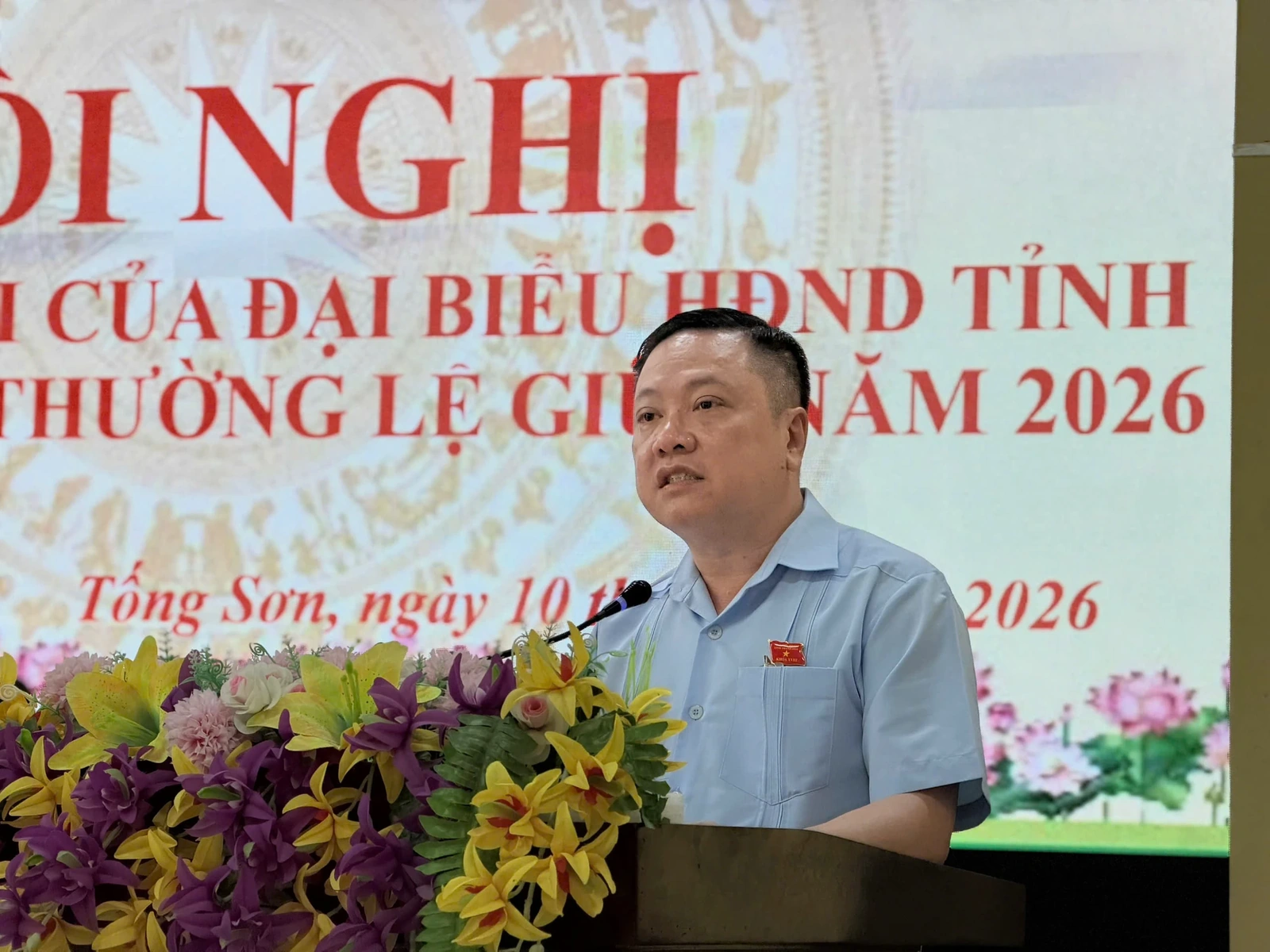 Đại biểu HĐND tỉnh tiếp xúc cử tri tại xã Tống Sơn
