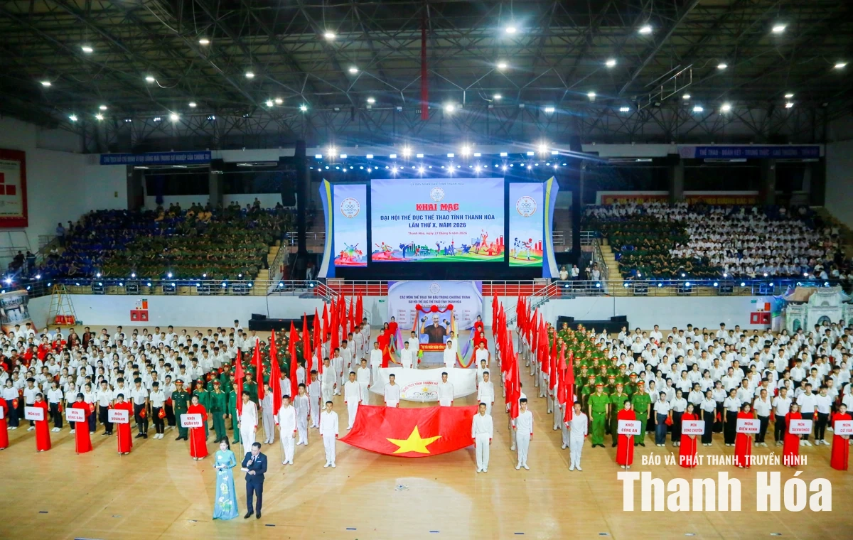 Khai mạc Đại hội Thể dục thể thao tỉnh Thanh Hóa lần thứ X