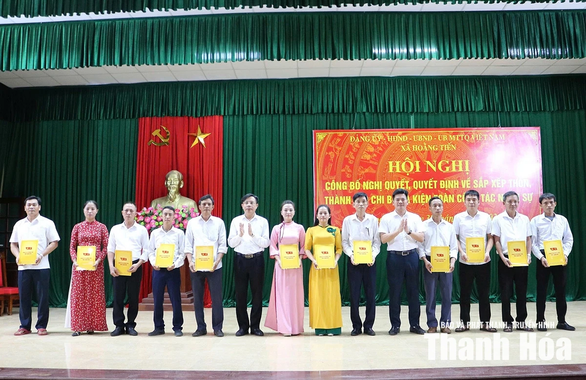 Xã Hoằng Tiến còn 12 thôn sau sắp xếp