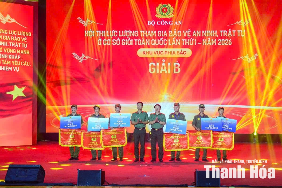 Đội Thanh Hóa đoạt Giải A Hội thi lực lượng tham gia bảo vệ an ninh, trật tự ở cơ sở giỏi toàn quốc lần thứ I, khu vực phía Bắc