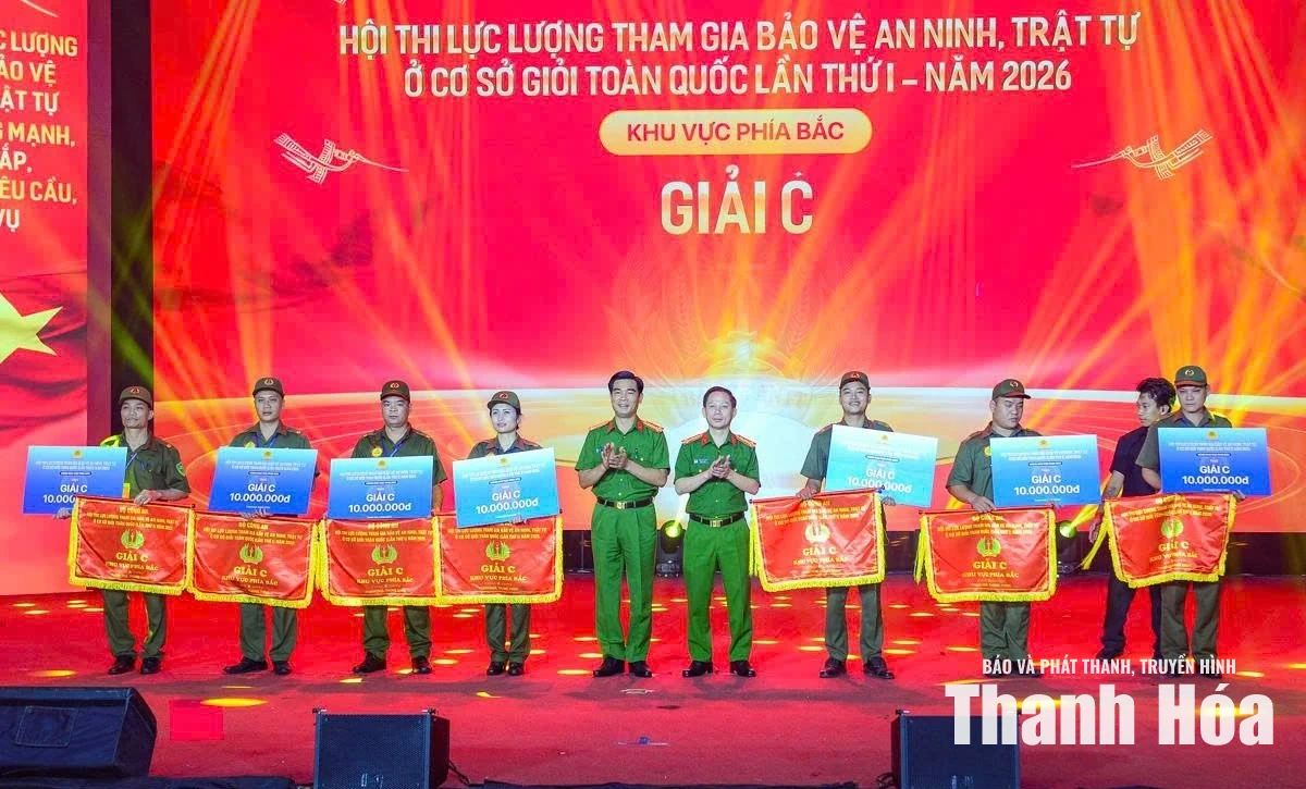 Đội Thanh Hóa đoạt Giải A Hội thi lực lượng tham gia bảo vệ an ninh, trật tự ở cơ sở giỏi toàn quốc lần thứ I, khu vực phía Bắc