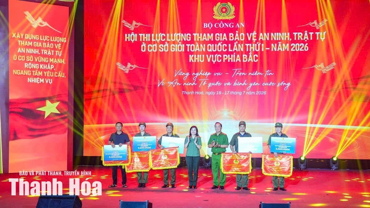 Đội Thanh Hóa đoạt Giải A Hội thi lực lượng tham gia bảo vệ an ninh, trật tự ở cơ sở giỏi toàn quốc lần thứ I, khu vực phía Bắc