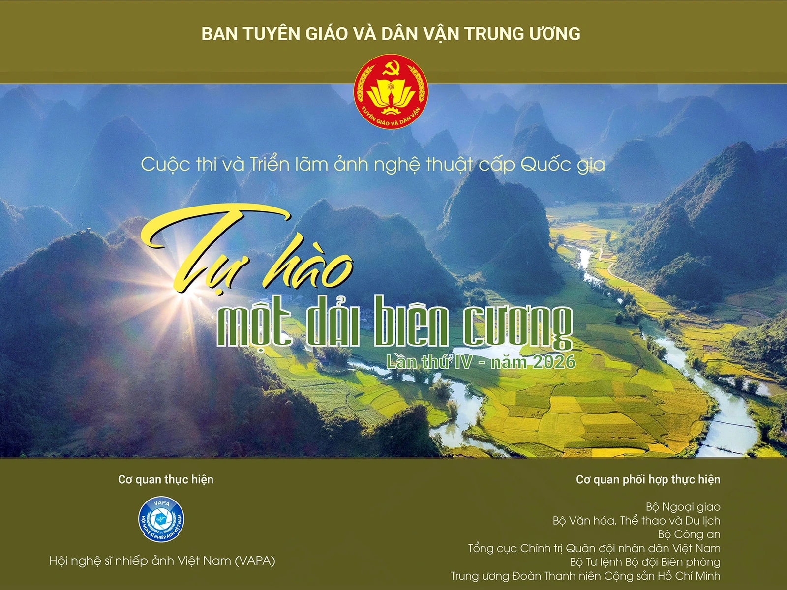 Thời gian nhận tác phẩm dự thi và triển lãm ảnh nghệ thuật “Tự hào một dải biên cương” lần thứ IV đến hết ngày 15/8