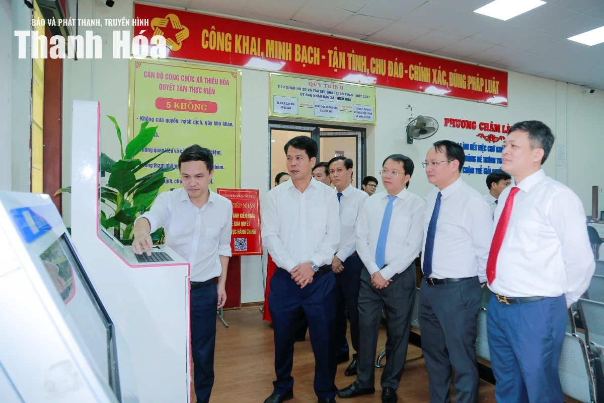 Ra mắt mô hình “Chính quyền thân thiện, vì Nhân dân phục vụ” tại xã Thiệu Hóa