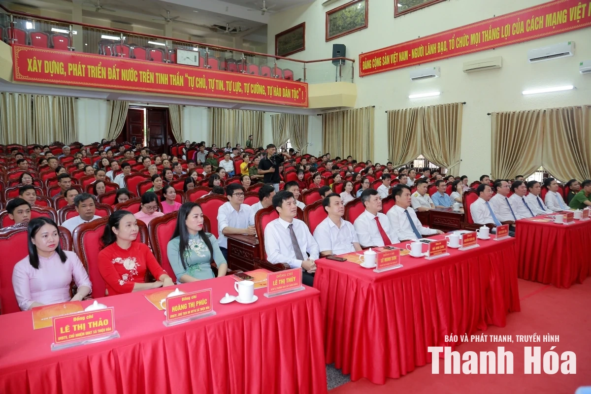 Ra mắt mô hình “Chính quyền thân thiện, vì Nhân dân phục vụ” tại xã Thiệu Hóa