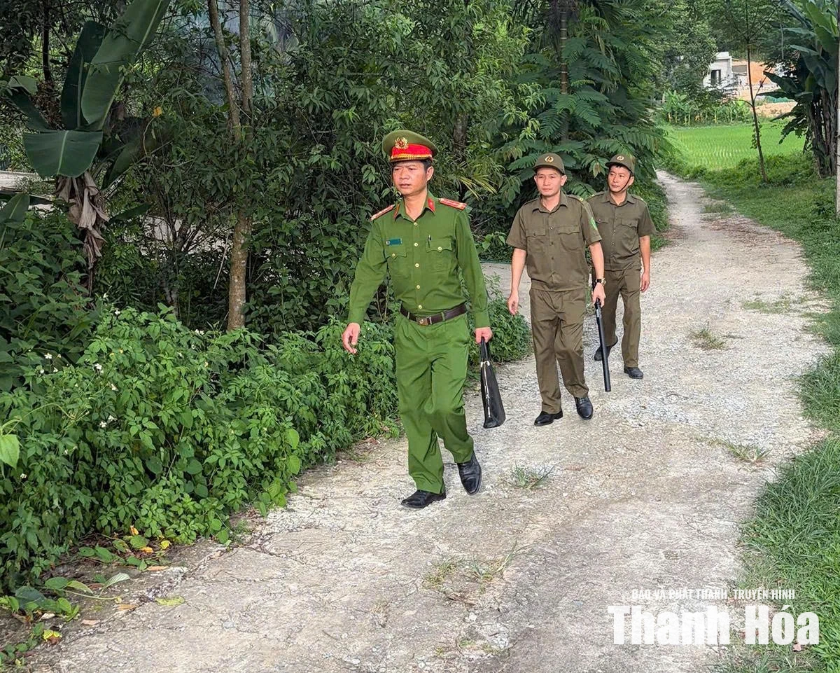 Công an xã Như Xuân giữ vững an ninh trật tự từ cơ sở
