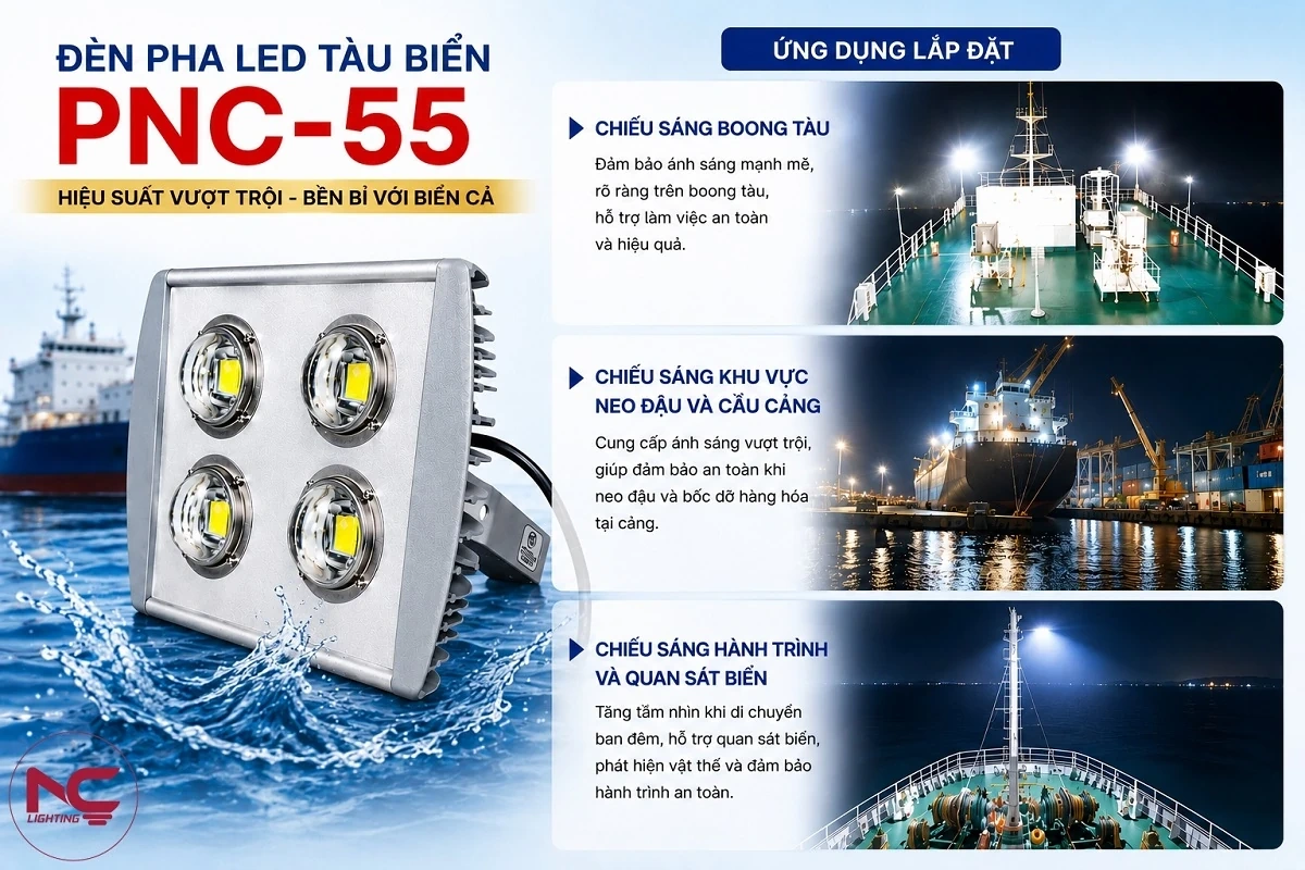 NC Lighting cung cấp giải pháp đèn pha LED cho nhiều hạng mục