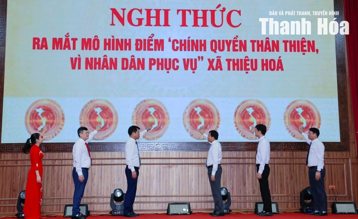 Ra mắt mô hình “Chính quyền thân thiện, vì Nhân dân phục vụ” tại xã Thiệu Hóa