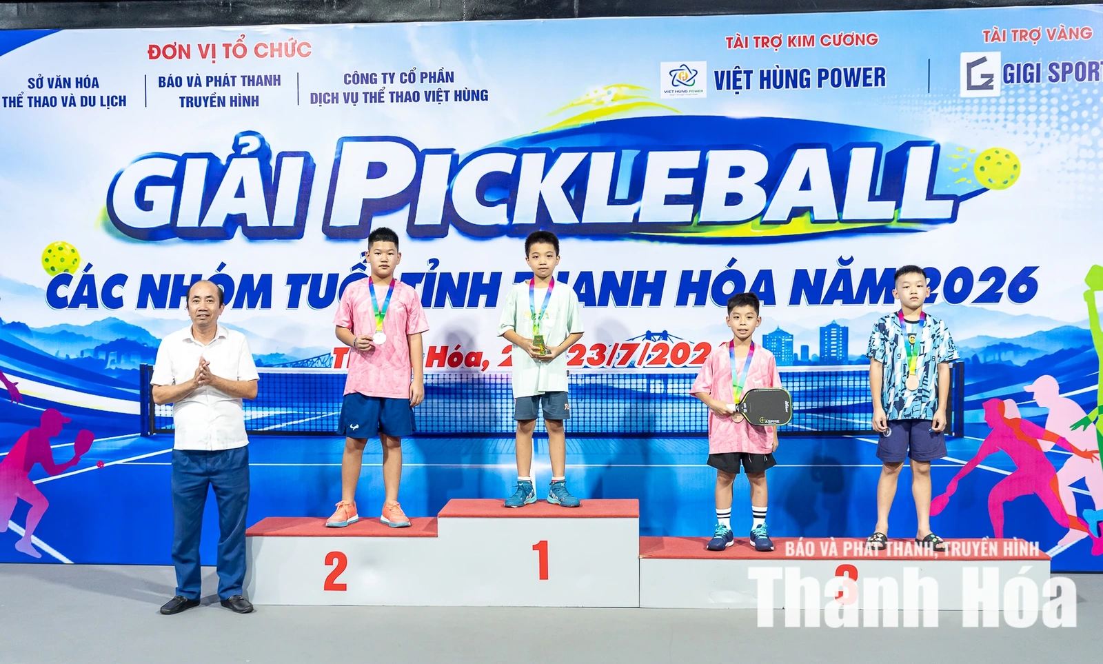 Khép lại Giải Pickleball các nhóm tuổi tỉnh Thanh Hóa năm 2026, nhiều gương mặt triển vọng xuất hiện