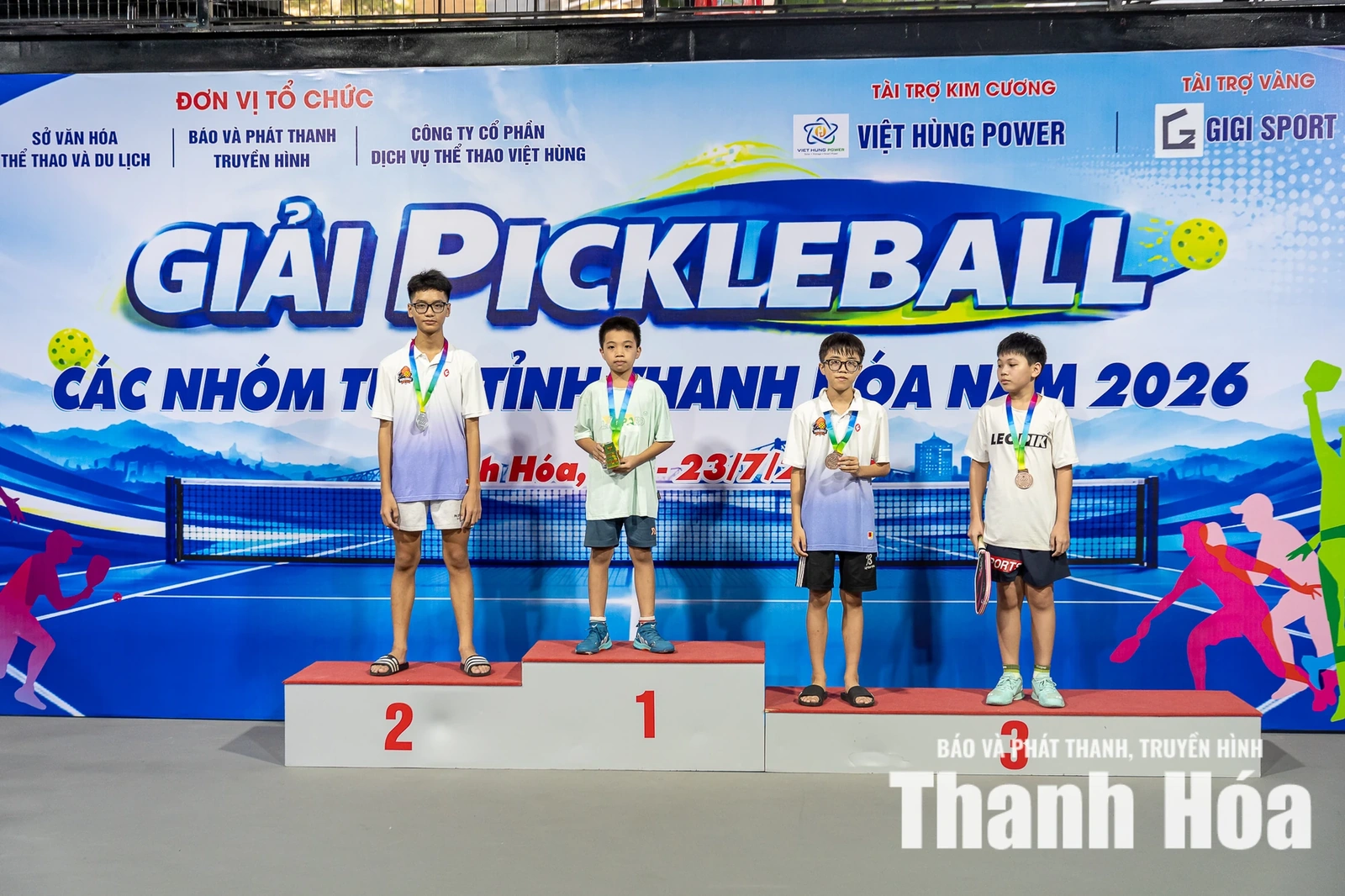 Khép lại Giải Pickleball các nhóm tuổi tỉnh Thanh Hóa năm 2026, nhiều gương mặt triển vọng xuất hiện